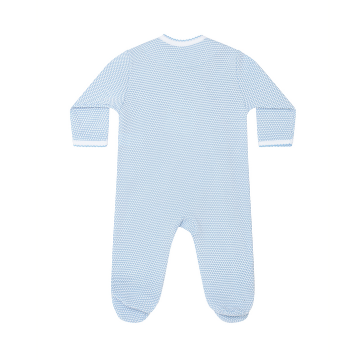 Blue Bubble Crossover Footie