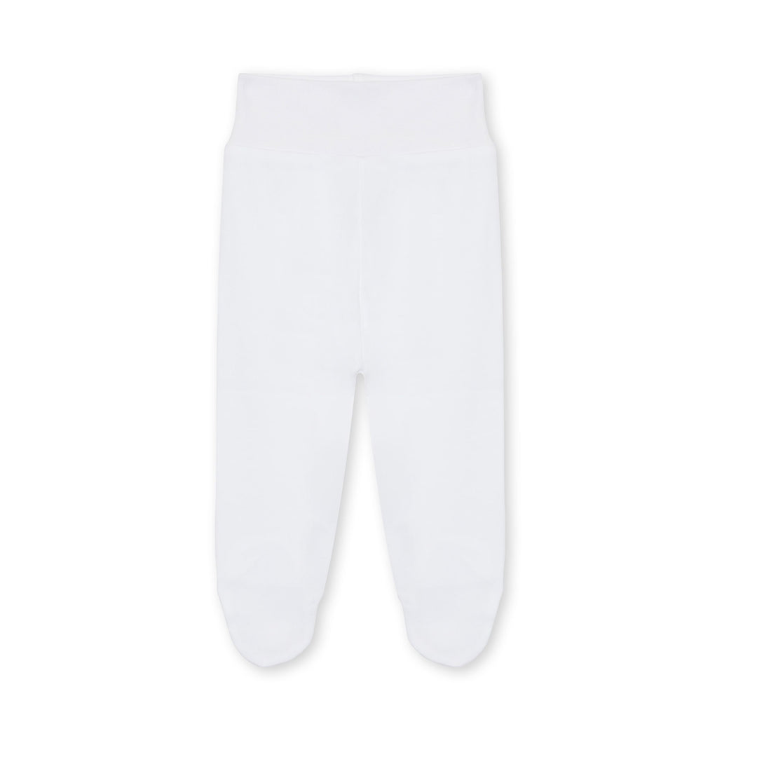 Newborn White Cotton Footies
