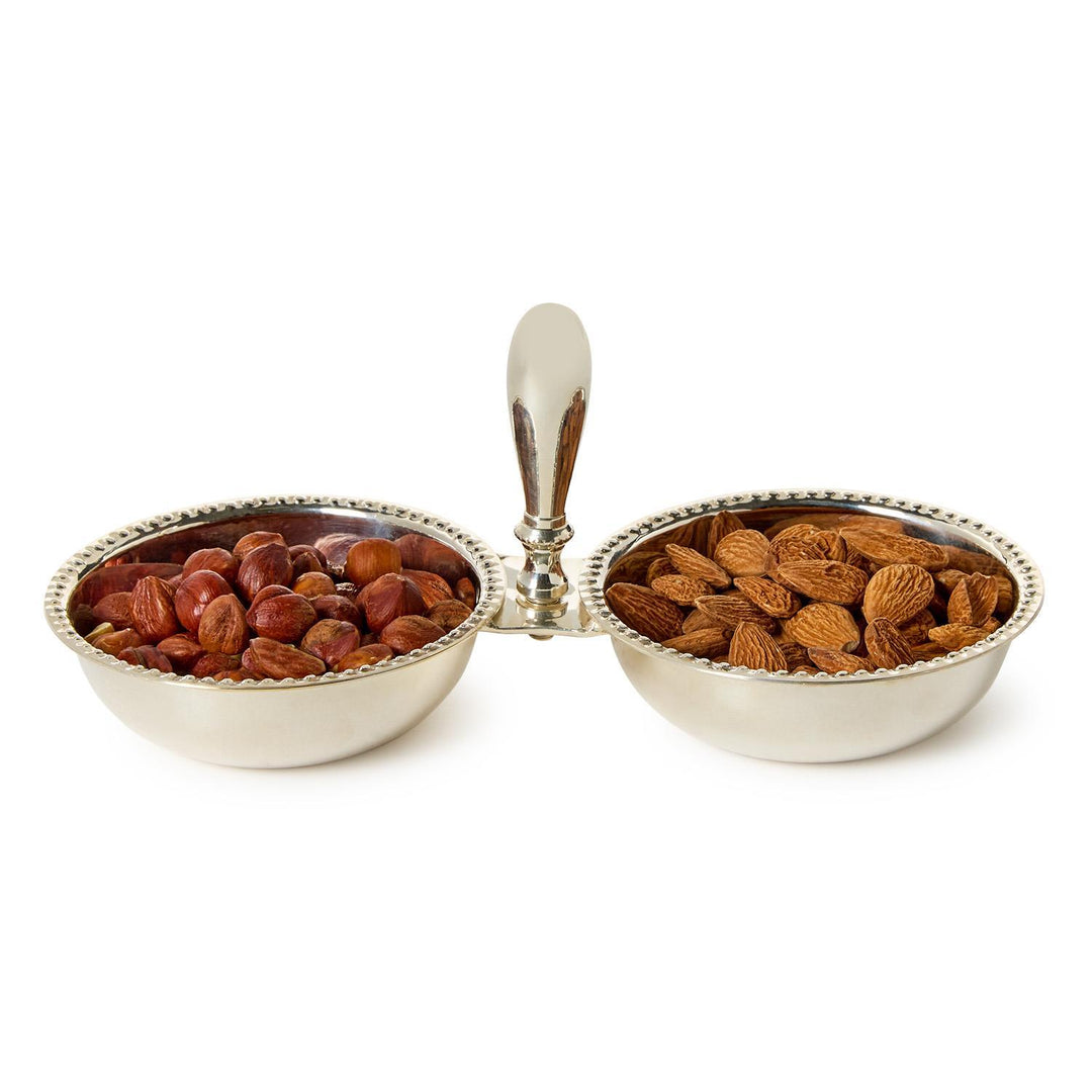 Beaumont Two-Section Silver Serving Dish