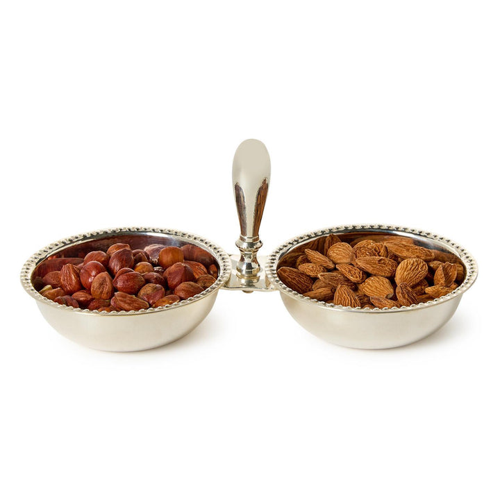 Beaumont Two-Section Silver Serving Dish