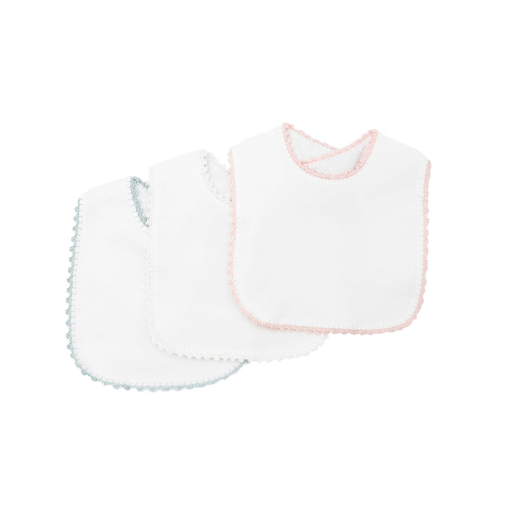 Jersey Bib with Crochet Trim