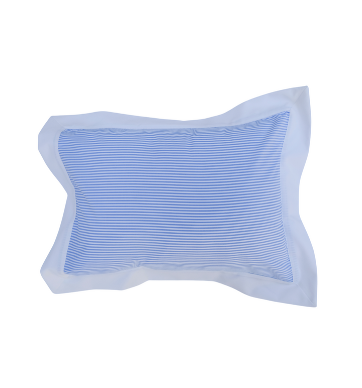 Striped Boudoir Pillow with White Border