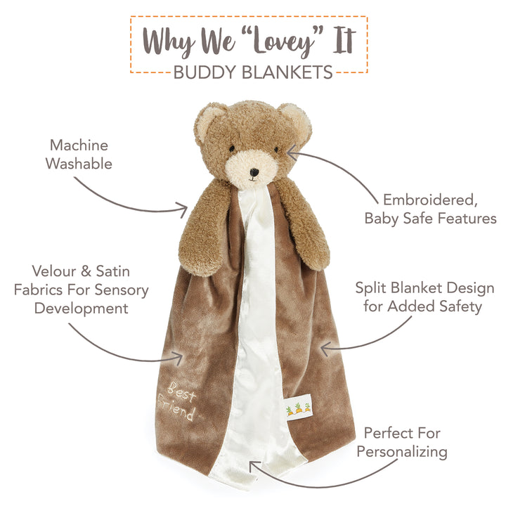 Cubby the Bear Buddy Blanket 16"