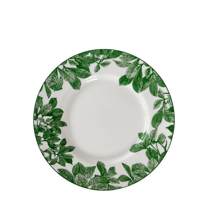Arbor Green Rimmed Salad Plate- Set of 4