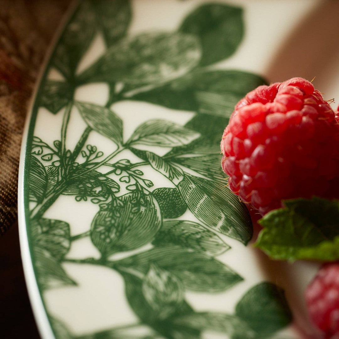 Arbor Green Rimmed Salad Plate- Set of 4