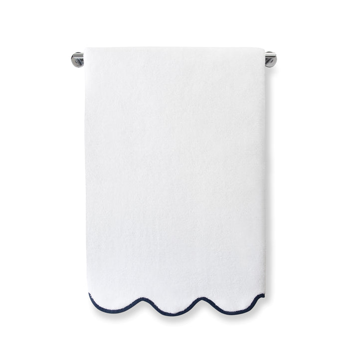 Cherish Towels - White/Navy