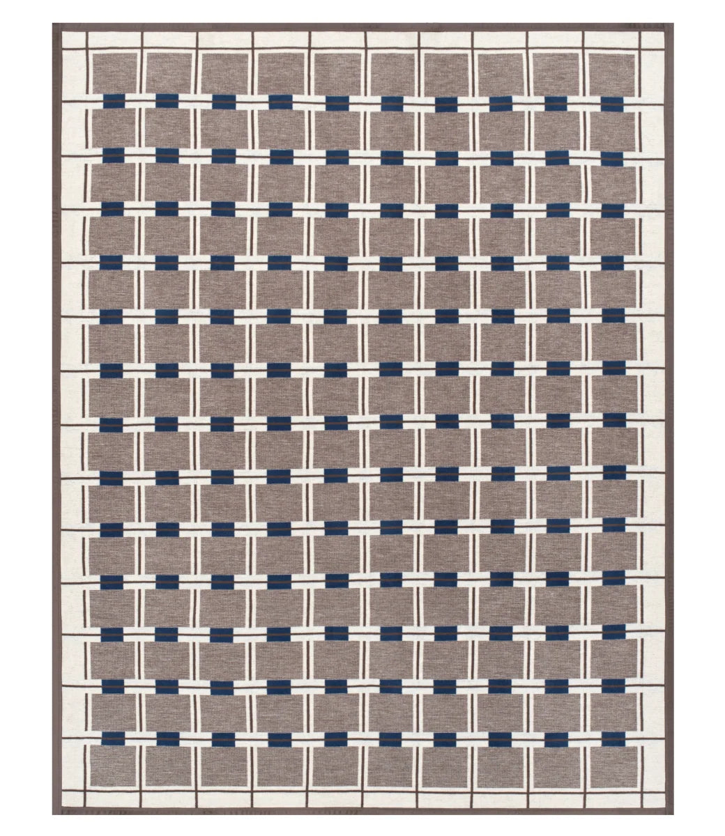 ChappyWrap Wilder Grid Blanket Brown