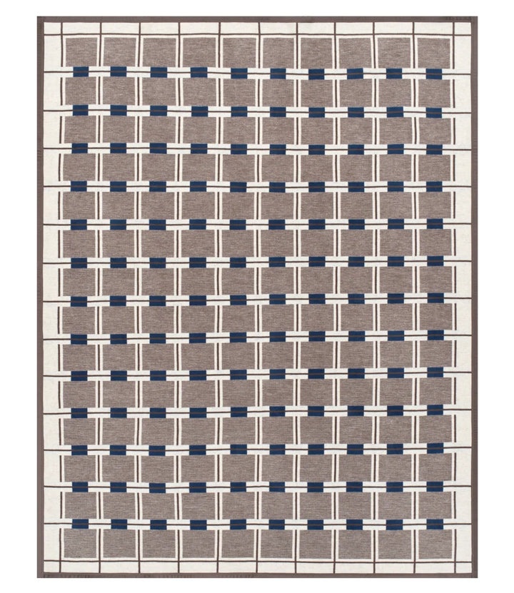 ChappyWrap Wilder Grid Blanket Brown