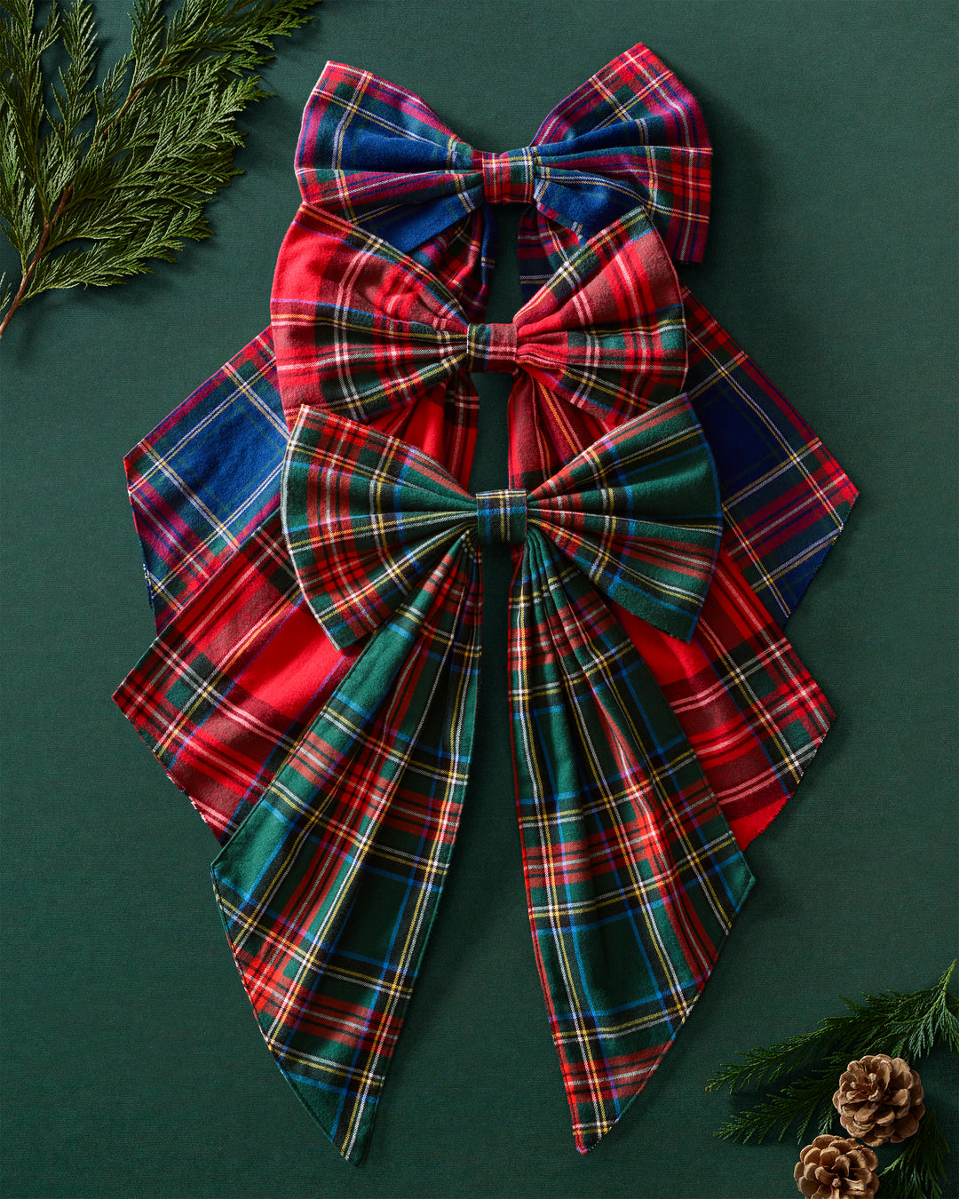 Petite Plume Kensington Tartan Wreath Bow