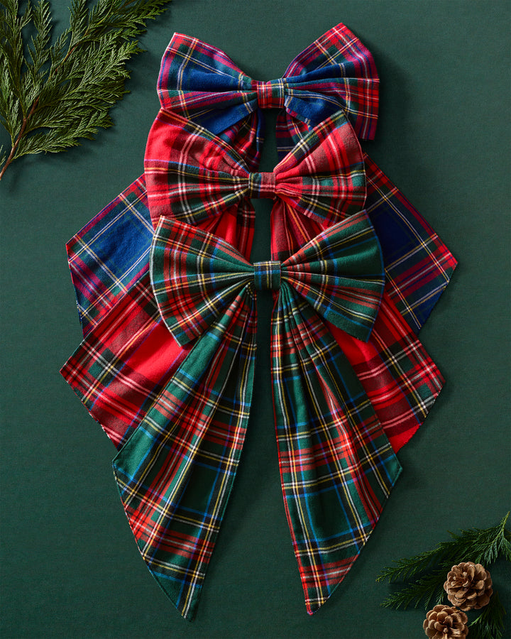 Petite Plume Kensington Tartan Wreath Bow