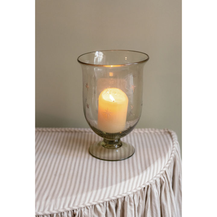 Clear Star-Etched Small Bell
