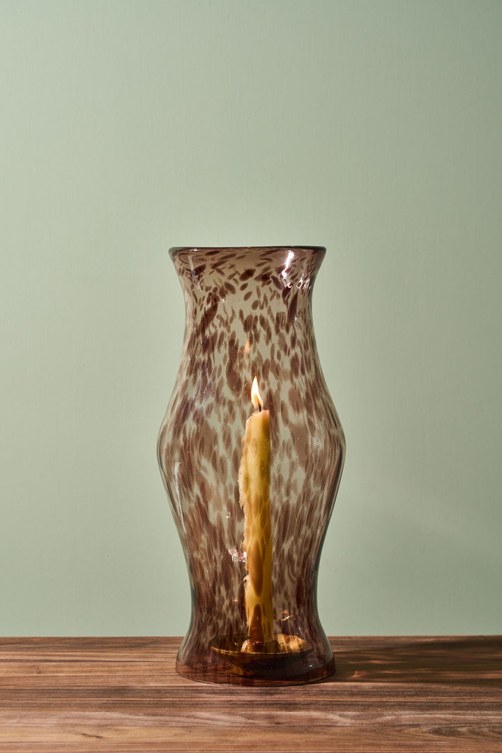 Amethyst Marble Hurricane - Artisan 14"