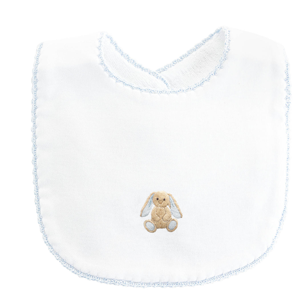 Embroidered Boys Tiny Baby Toys Pima Cotton Bib