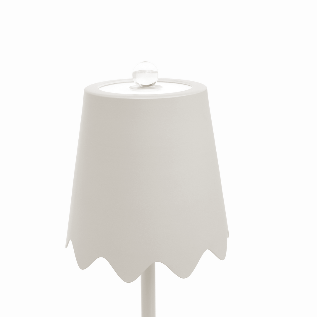 White lampshade on a white background