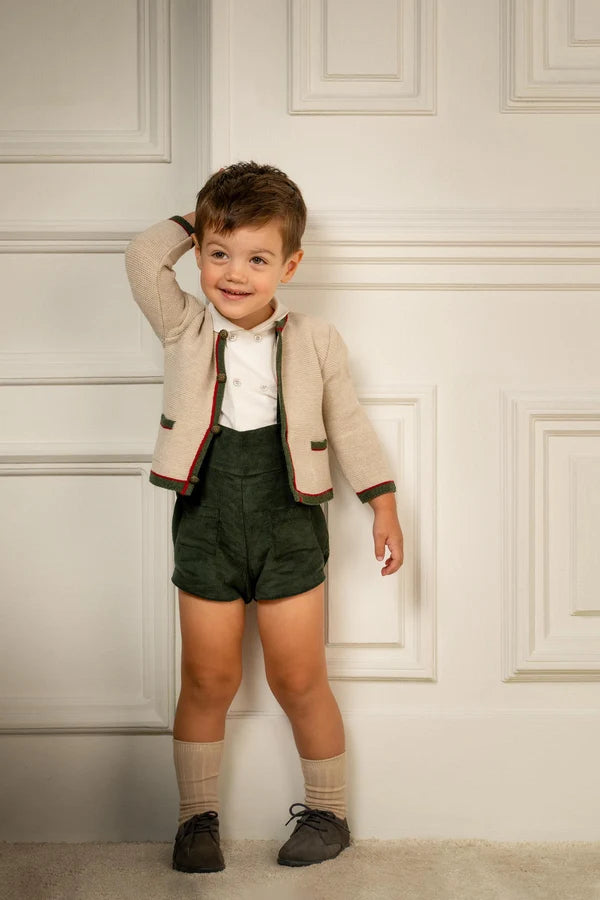 Petite Carlota Gabriel Cotton Double-Breasted Baby Shirt