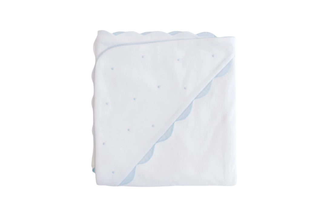 Hooded Towel - Embroidered Dots