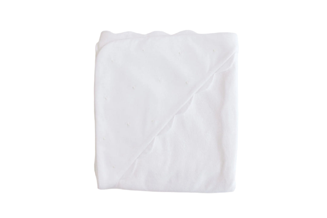 Hooded Towel - Embroidered Dots