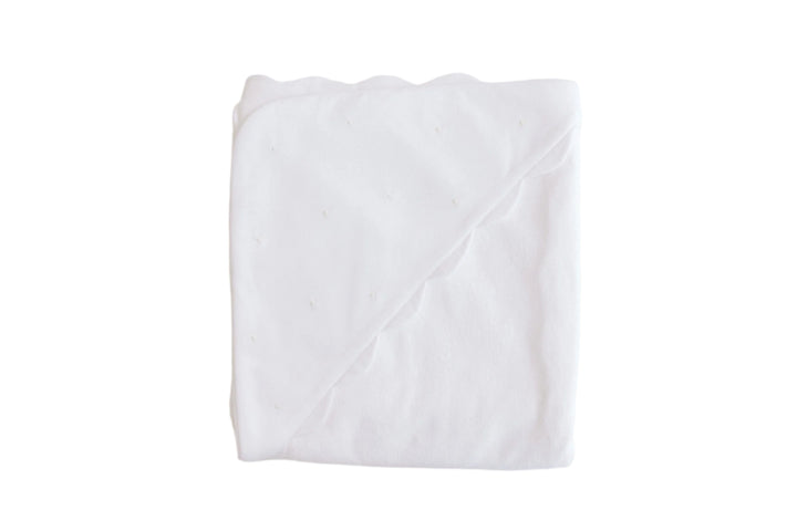 Hooded Towel - Embroidered Dots