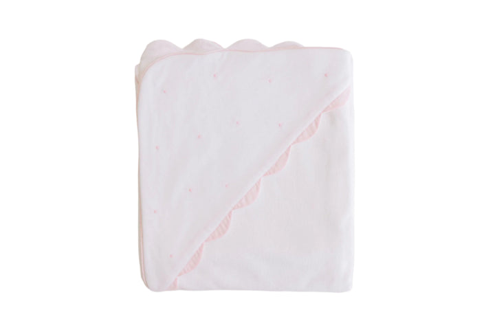 Hooded Towel - Embroidered Dots