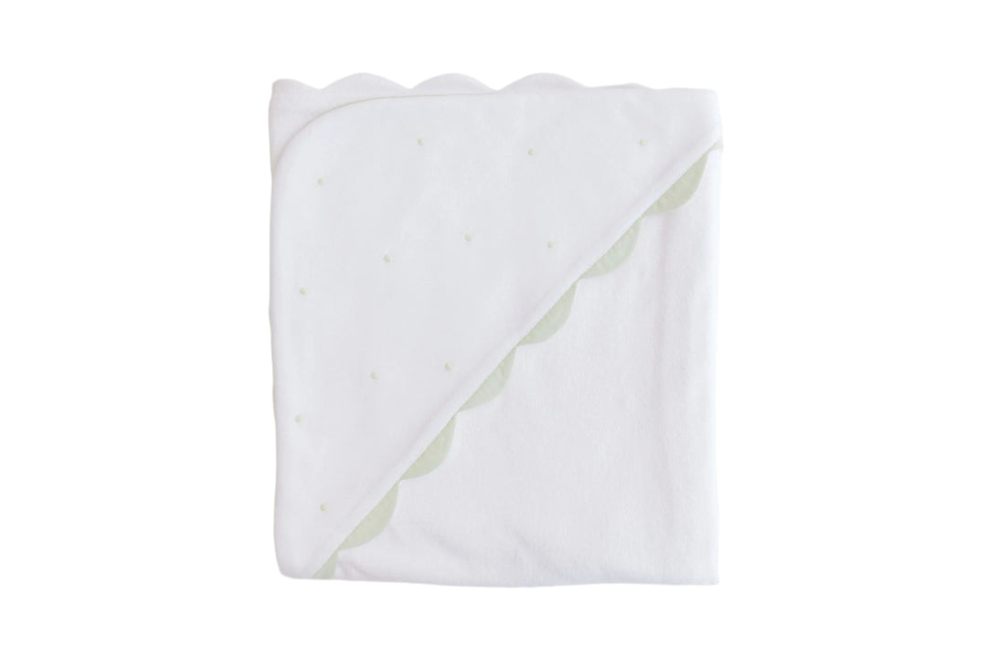 Hooded Towel - Embroidered Dots