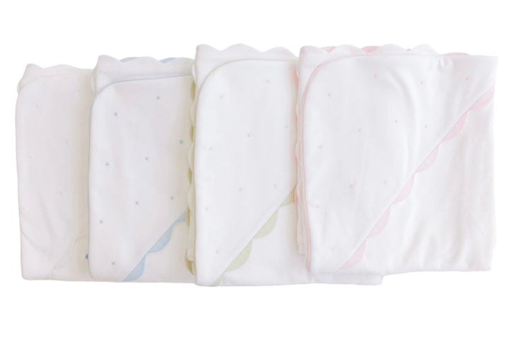 Hooded Towel - Embroidered Dots