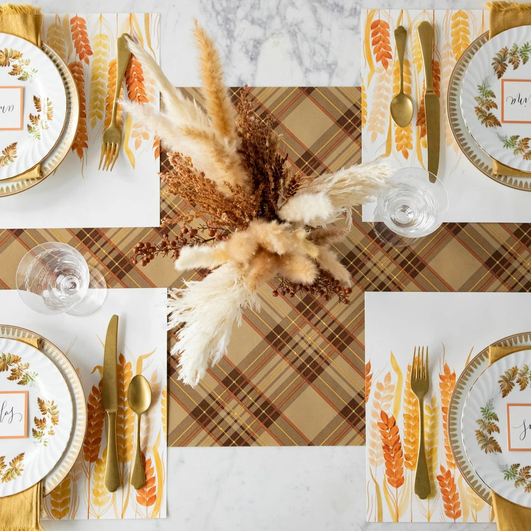 Hester & Cook Autumn Plaid Table Runner