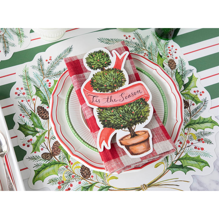 Hester & Cook Holiday Topiary Table Accents – Set of 12
