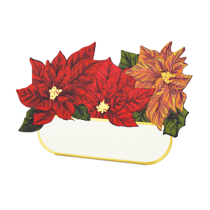 Hester & Cook Poinsettia Place Cards - Set of 12