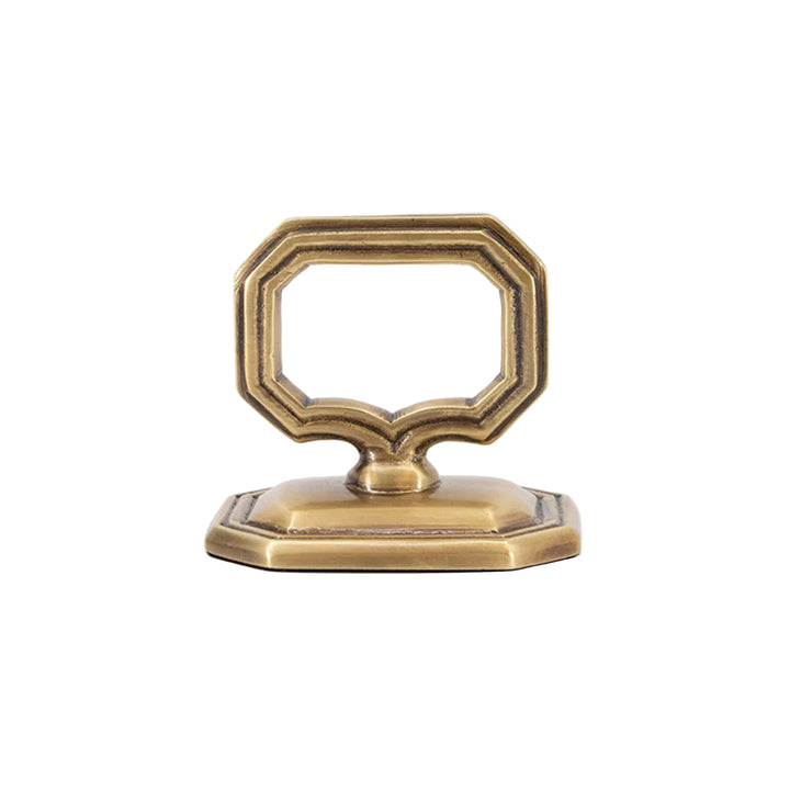 Hester & Cook Napkin Ring & Place Card Holder - Brass