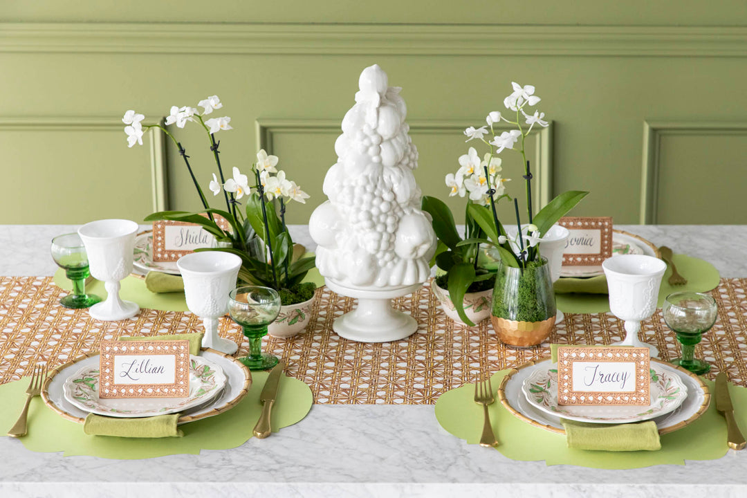 Hester & Cook Rattan Kraft Paper Table Runner