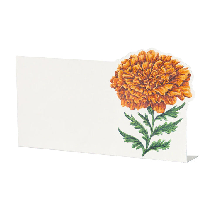 Hester & Cook Marigold Bloom Die-Cut Place Card - Set of 12