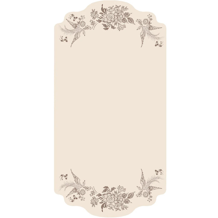 Hester & Cook Brown Asiatic Pheasants Table Card - Set of 12