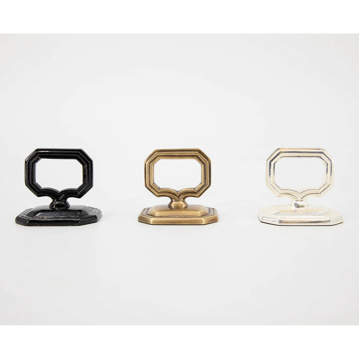Hester & Cook Napkin Ring & Place Card Holder - Silver
