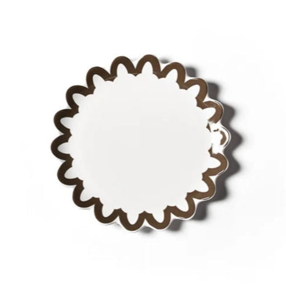 Russet Arabesque Trim Scallop Salad Plate
