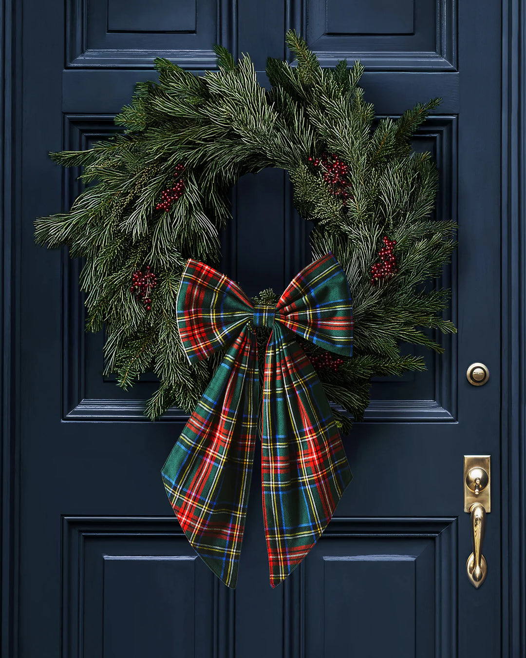 Petite Plume Kensington Tartan Wreath Bow