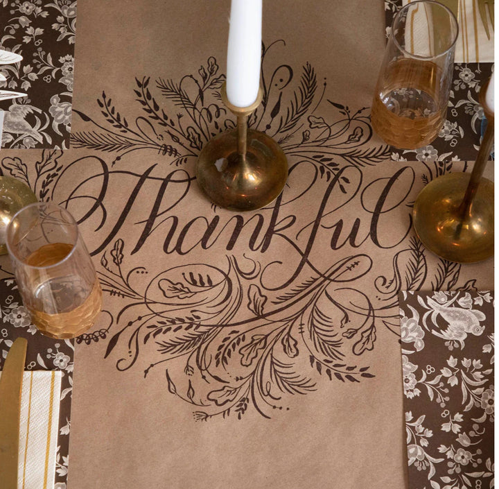 Hester & Cook Thankful Paper Table Runner