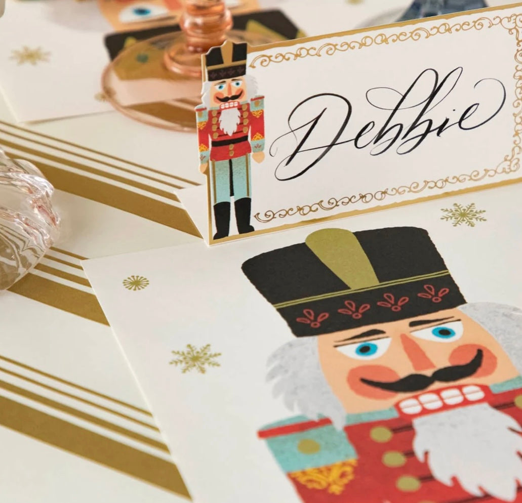 Hester & Cook Gold Peppermint Stripe Paper Table Runner