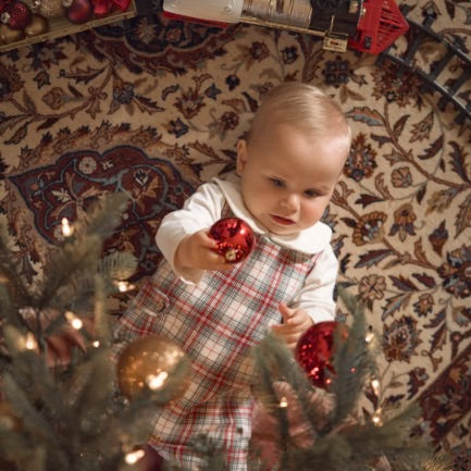 Winter Tartan Jon Jon and Shirt Set