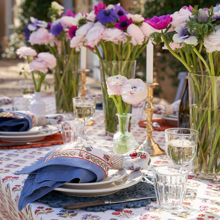 Daisy Jute Blue Jean Placemat - Set of 4