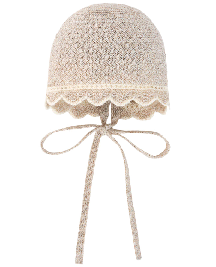 Beige Baby Bonnet Area