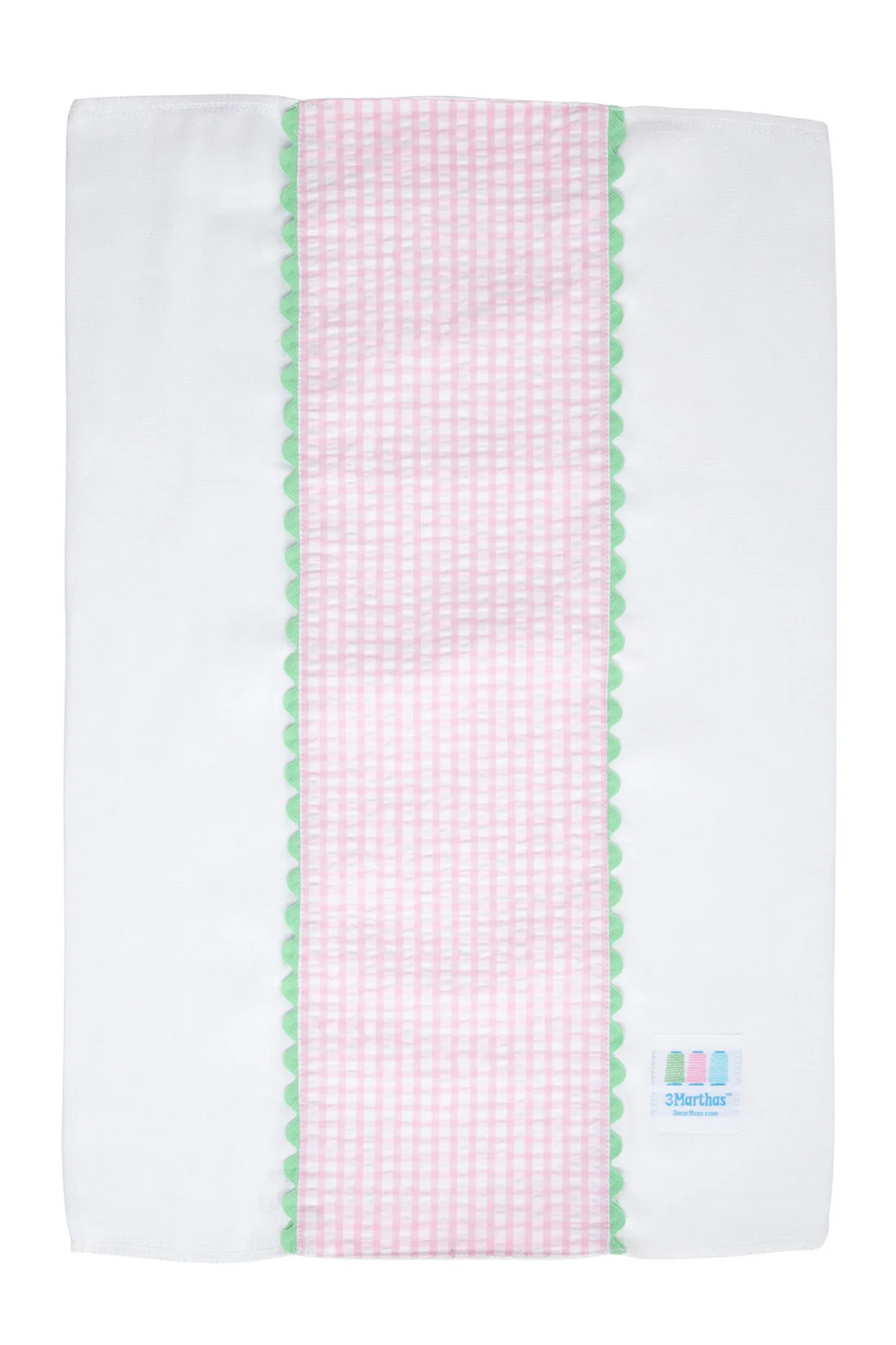 Big Check Fancy Fabric Burp Cloth