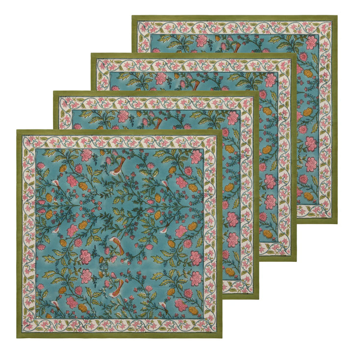 Couleur Nature Giverny Napkins Multicolor - Set of 4