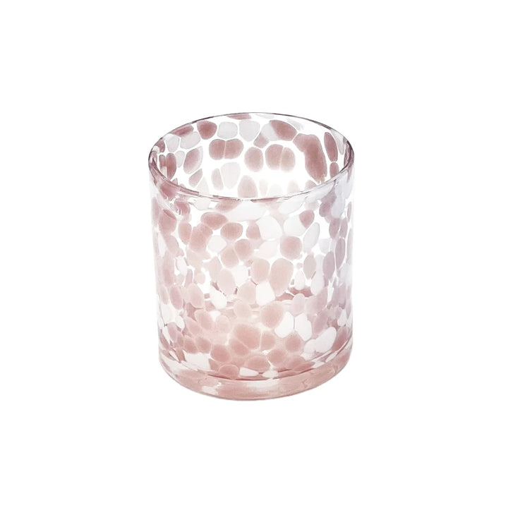 Torcello Spotted Rosa Tumbler, Mauve/White - Set 4