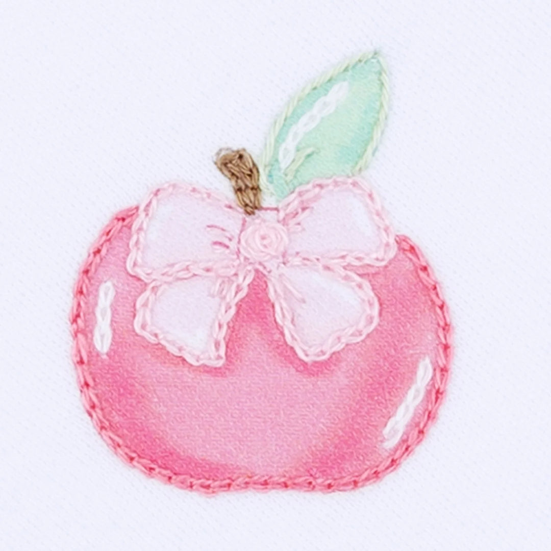 Apple of my Eye Collared Ruffle S/S Diaper Cover Set