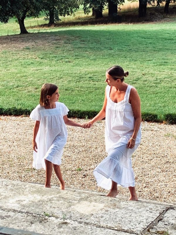Courtney White Cotton Ladies Nightgown