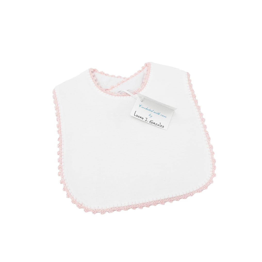 Jersey Bib with Crochet Trim