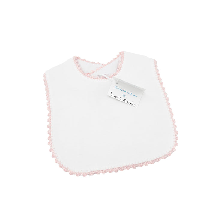 Jersey Bib with Crochet Trim