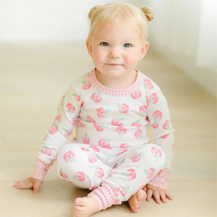 Girls Apple of My Eye Long Sleeve Pajamas