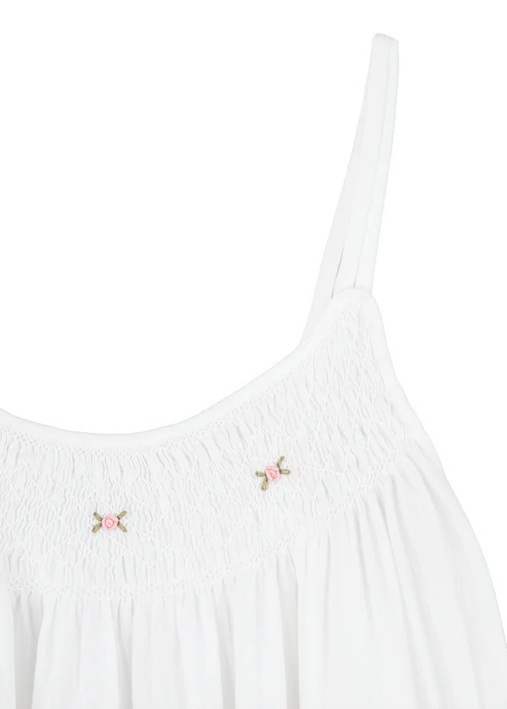 Chrissy White Cotton Ladies Nightgown