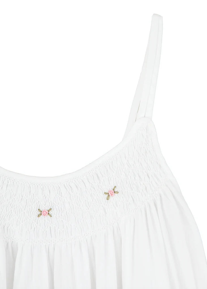 Chrissy White Cotton Ladies Nightgown
